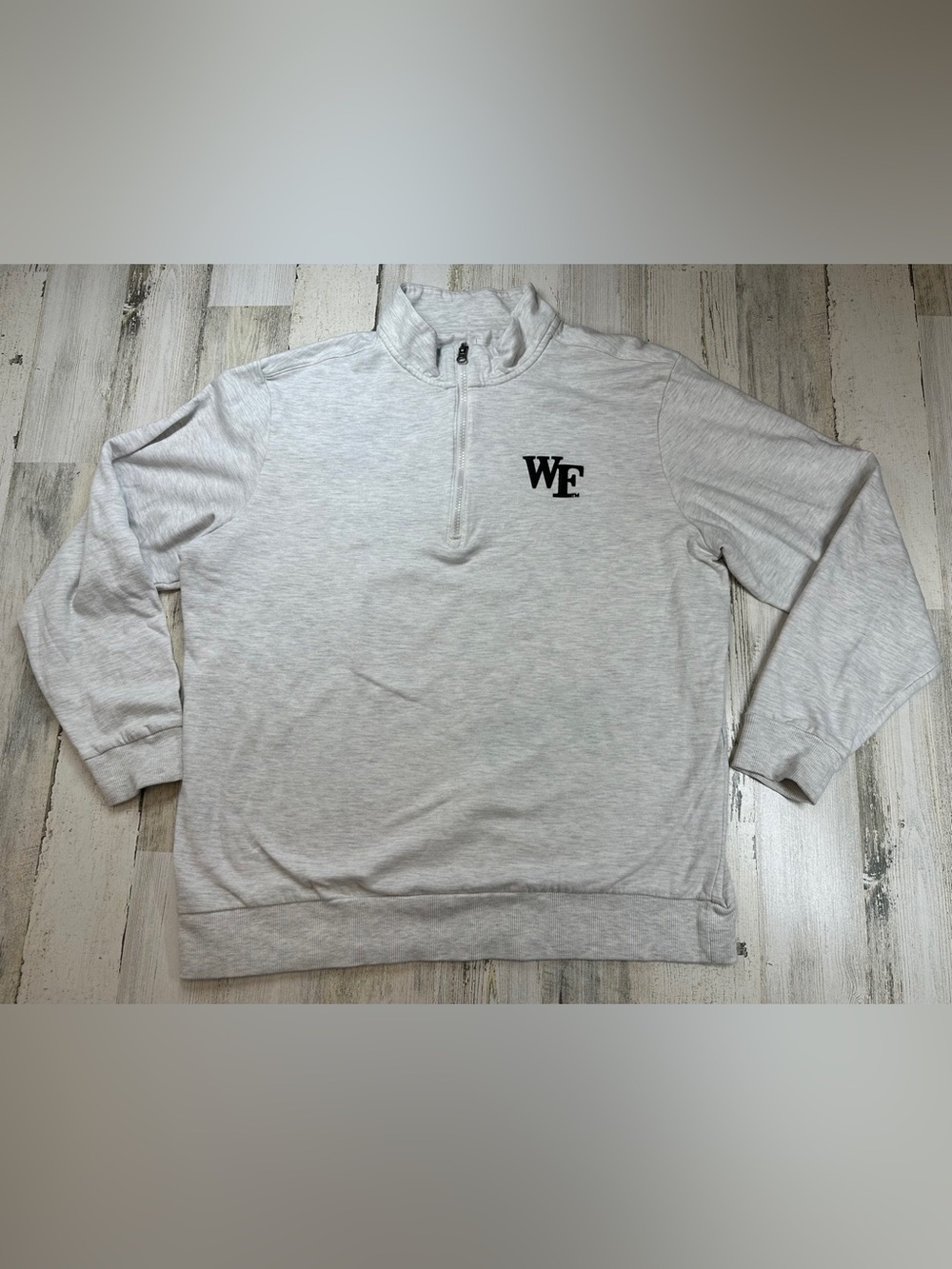 Wake Forest Antigua Womenās 1/4 Zip Pullover Sweatshirt Size L